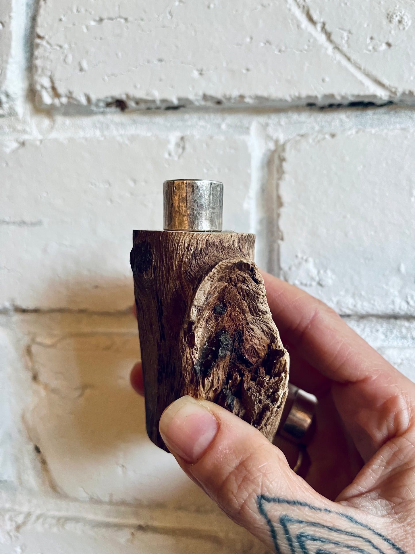 thick textured pinky ring