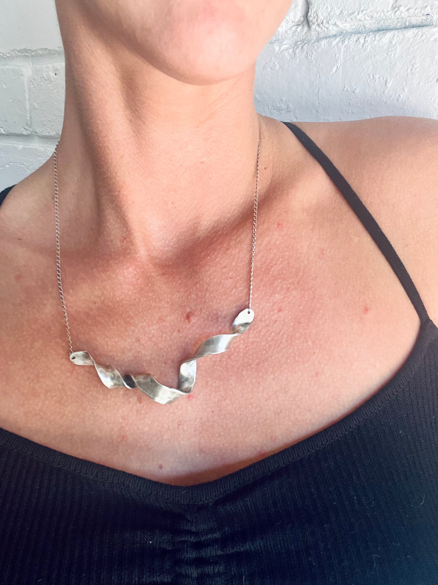 twisted chain necklace ‘the longy’