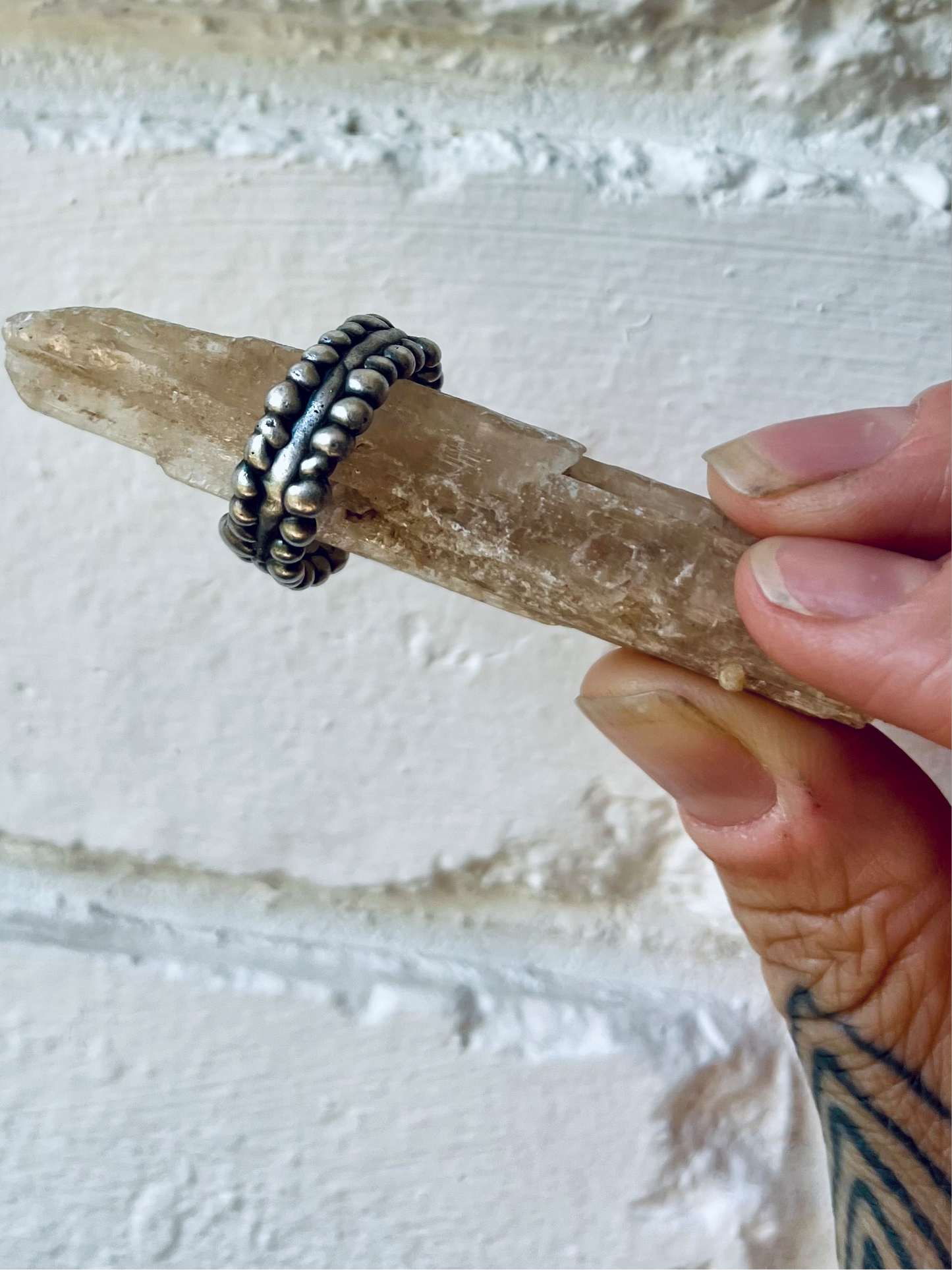 spotted edge ring | sample design