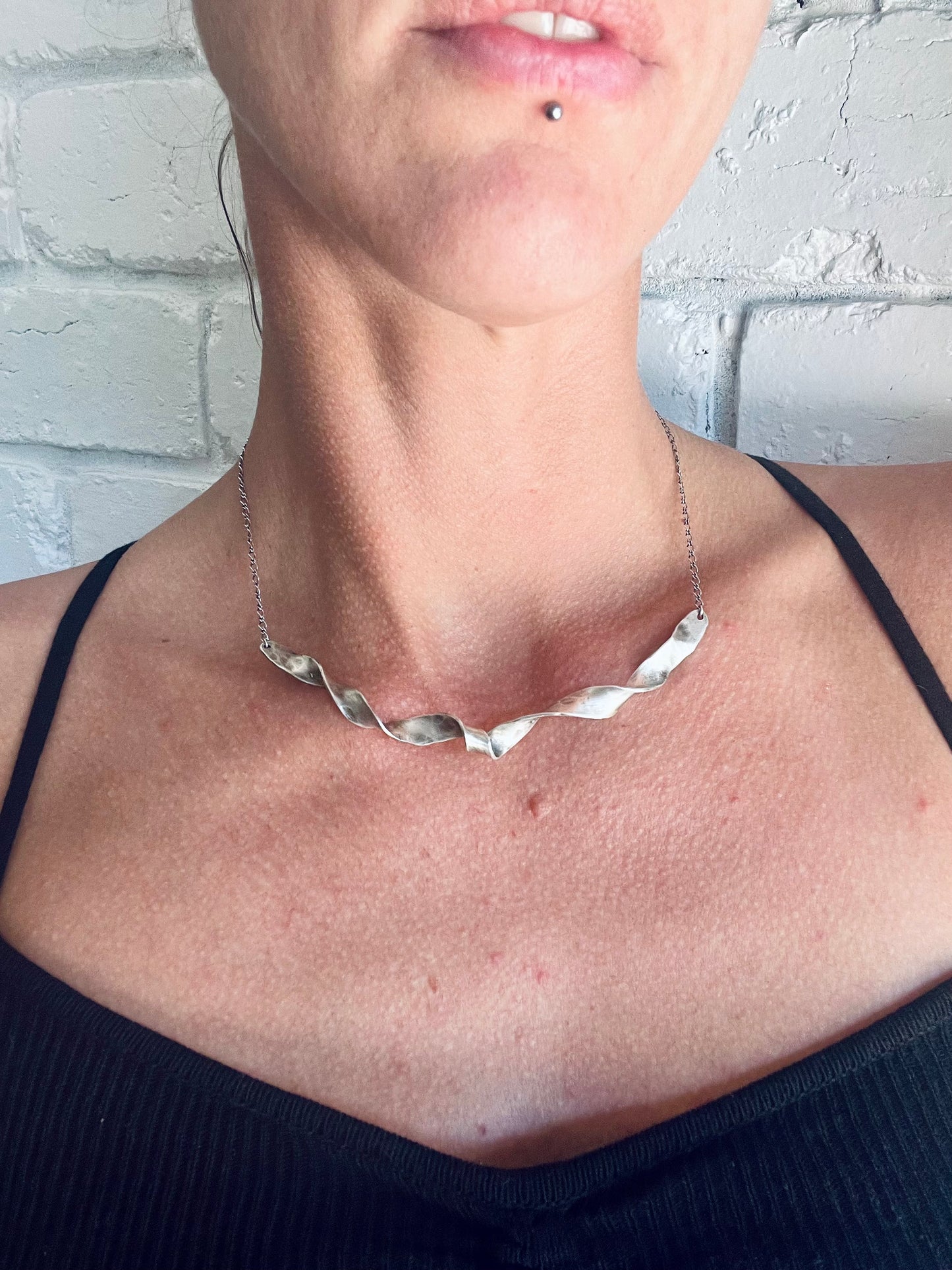 twisted chain necklace ‘the shorty’