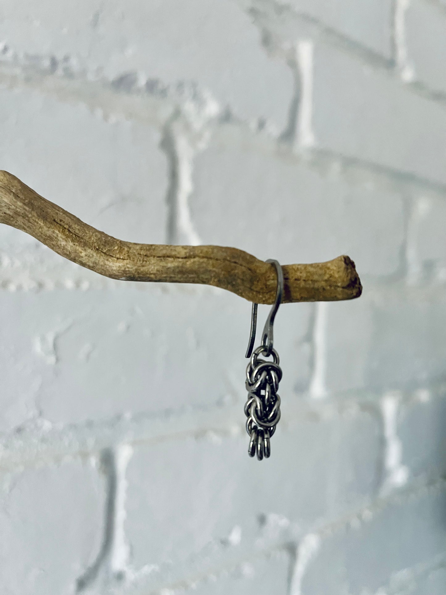 byzantine chainmaille earring