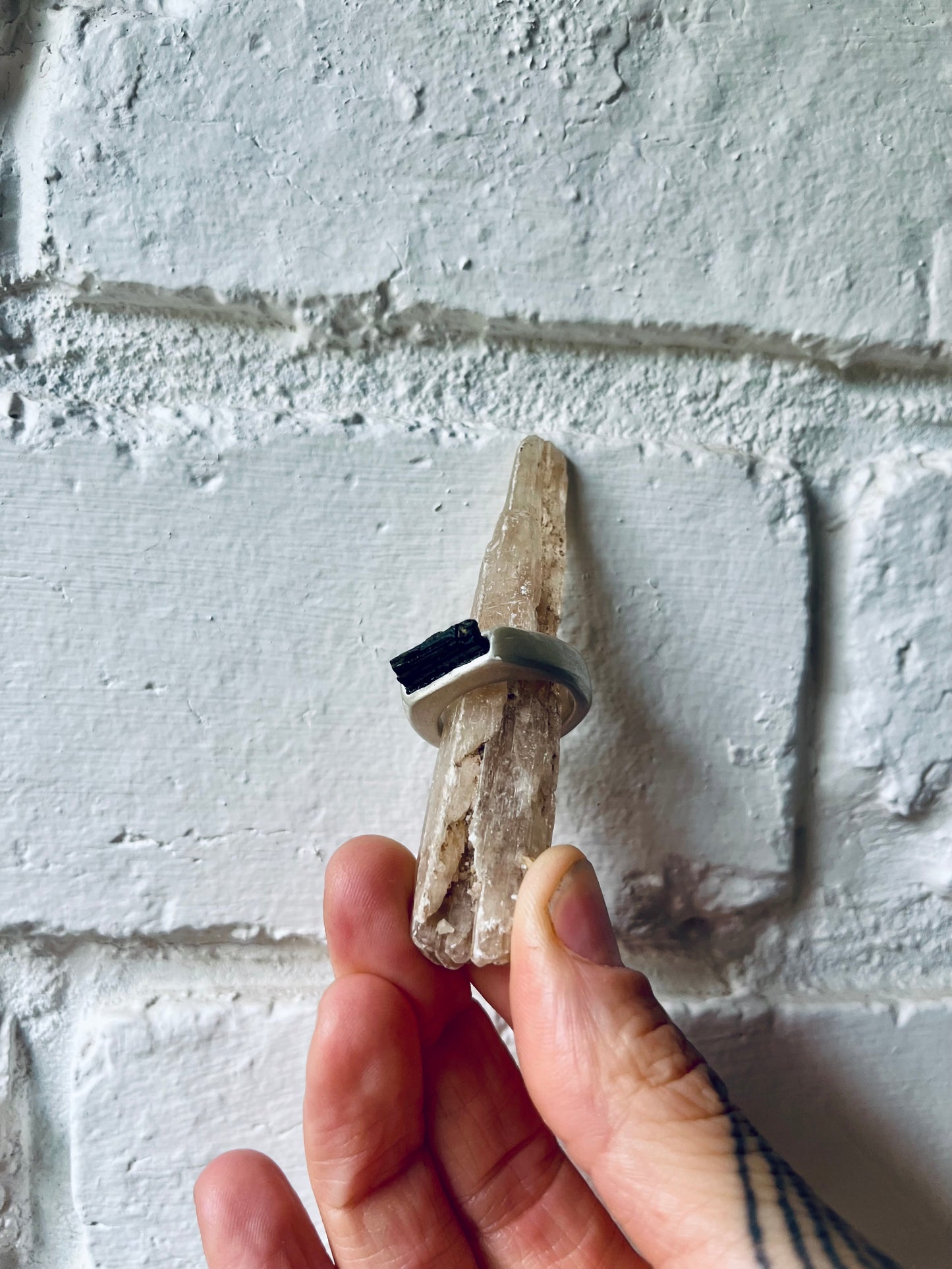 tourmaline bar signet ring