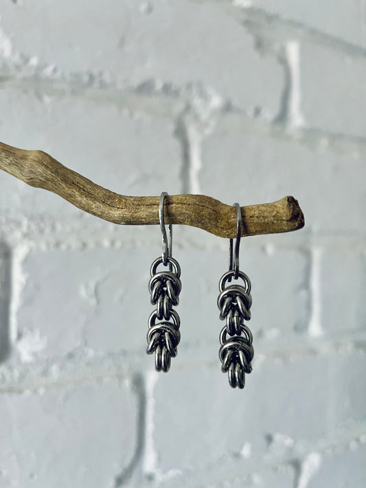 byzantine chainmaille earrings